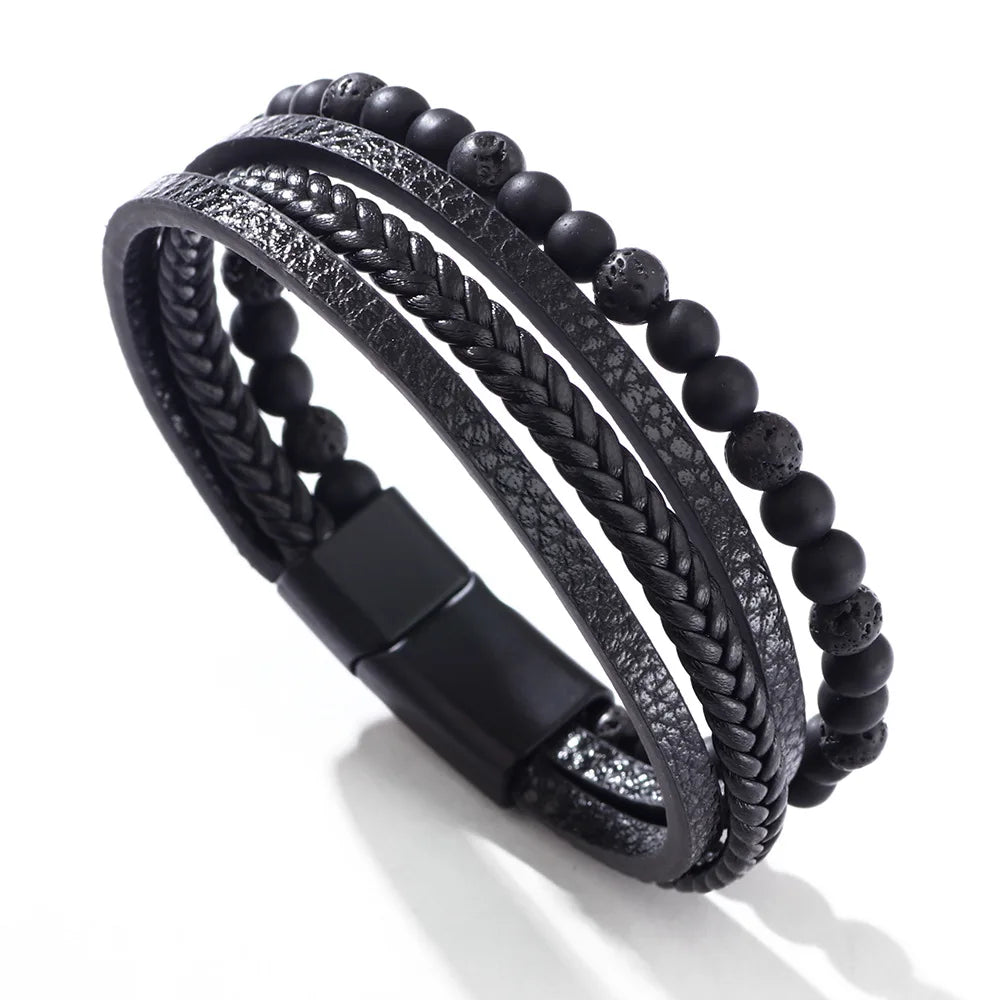 Men’s Lava Stone Bracelet