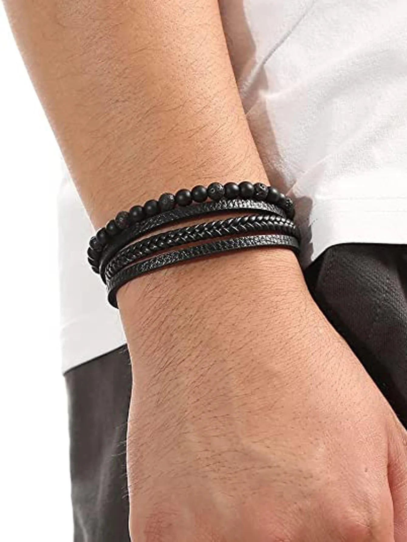 Men’s Lava Stone Bracelet