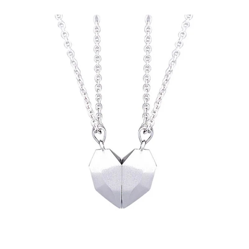 Magnetic Heartbeat Couple Necklace