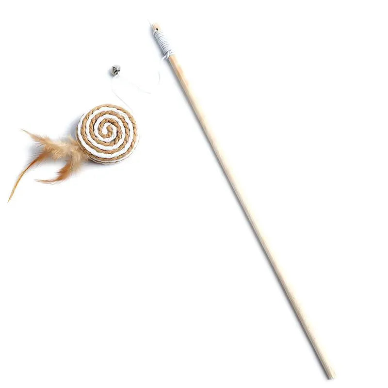 Interactive Feather Cat Wand