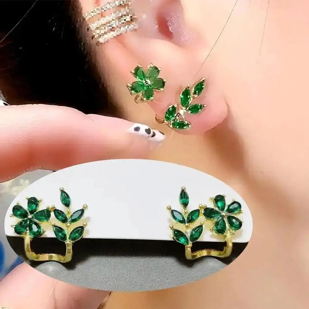 Korean Crystal Heart Earrings