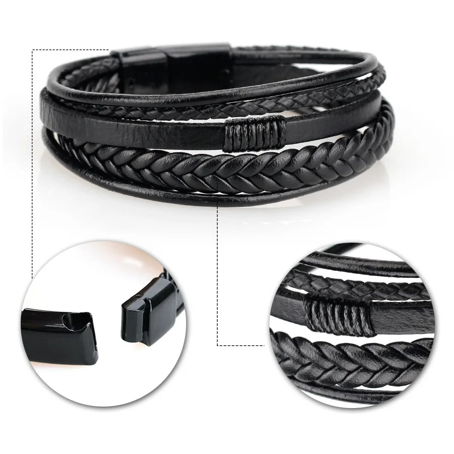 Men’s Braided Leather Bracelet