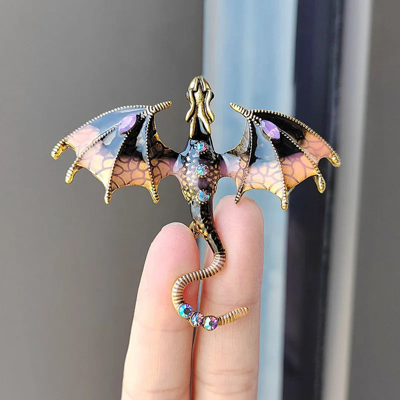 Enchanted Dragon Brooch Pin