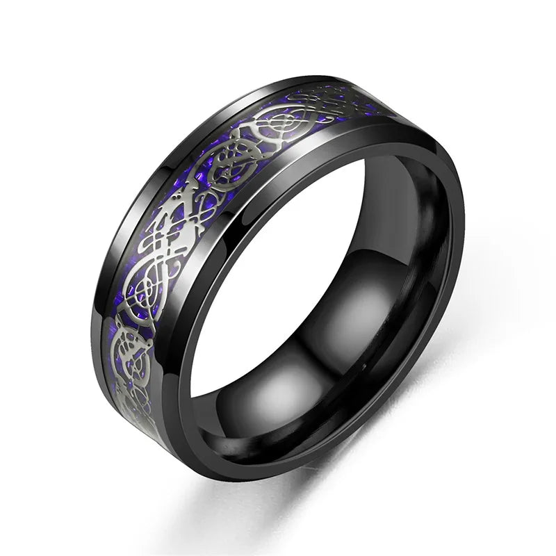 Celtic Dragon Tungsten Ring