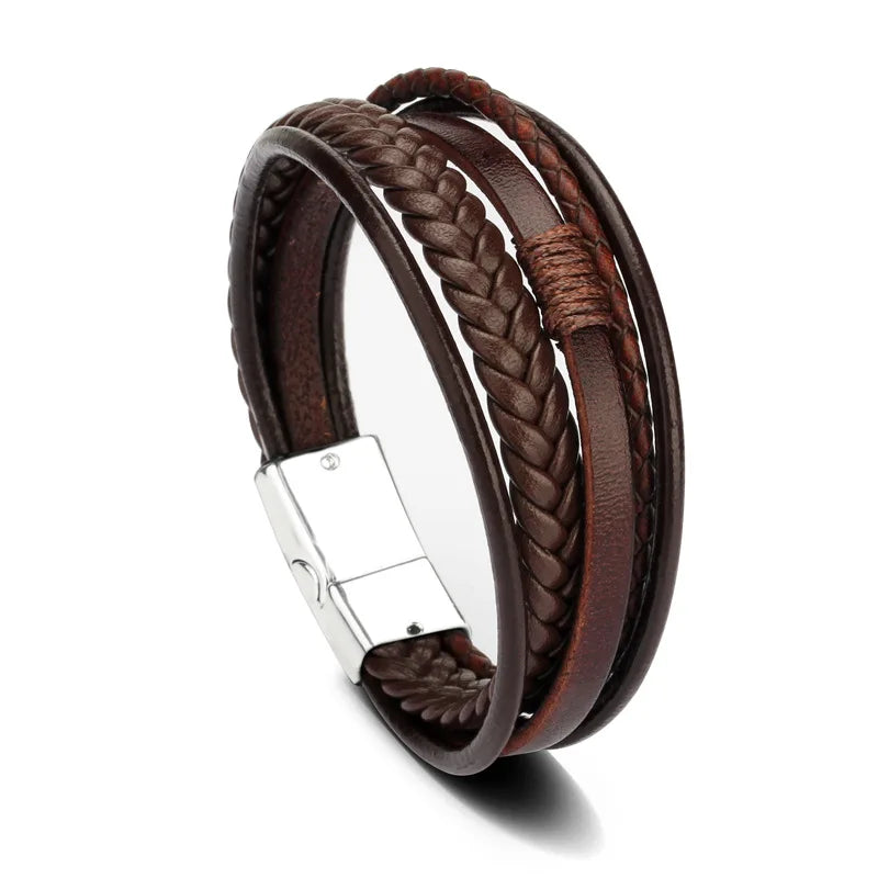 Men’s Braided Leather Bracelet