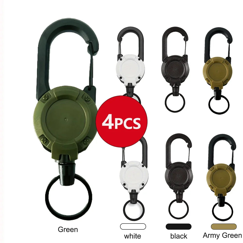 Retractable Carabiner Keychain Clip