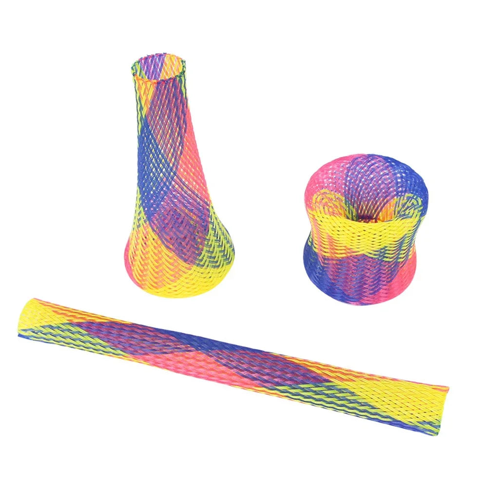 10Pcs Colorful Cat Spring Toys – Bouncing & Interactive Coil Tubes for Pets