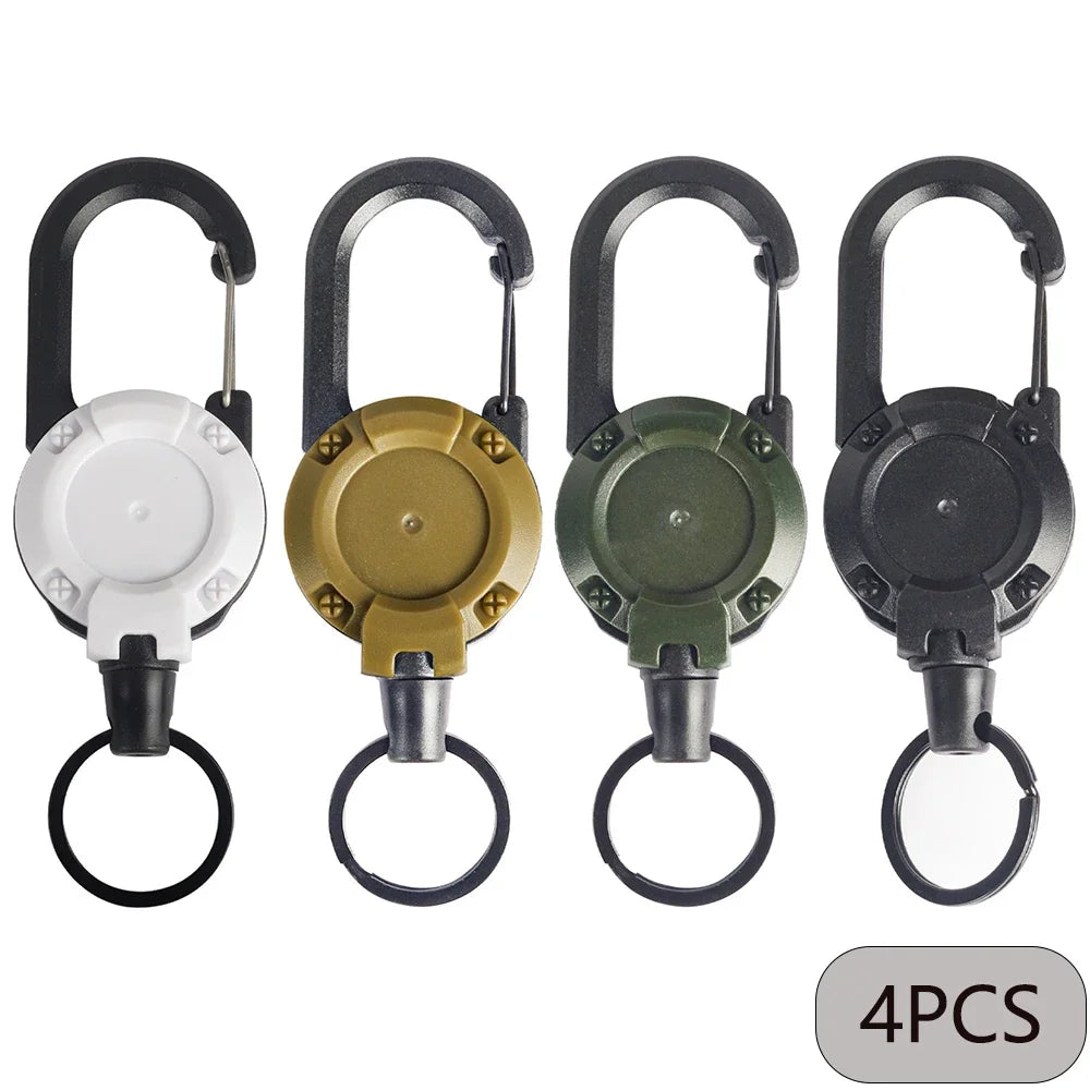 Retractable Carabiner Keychain Clip