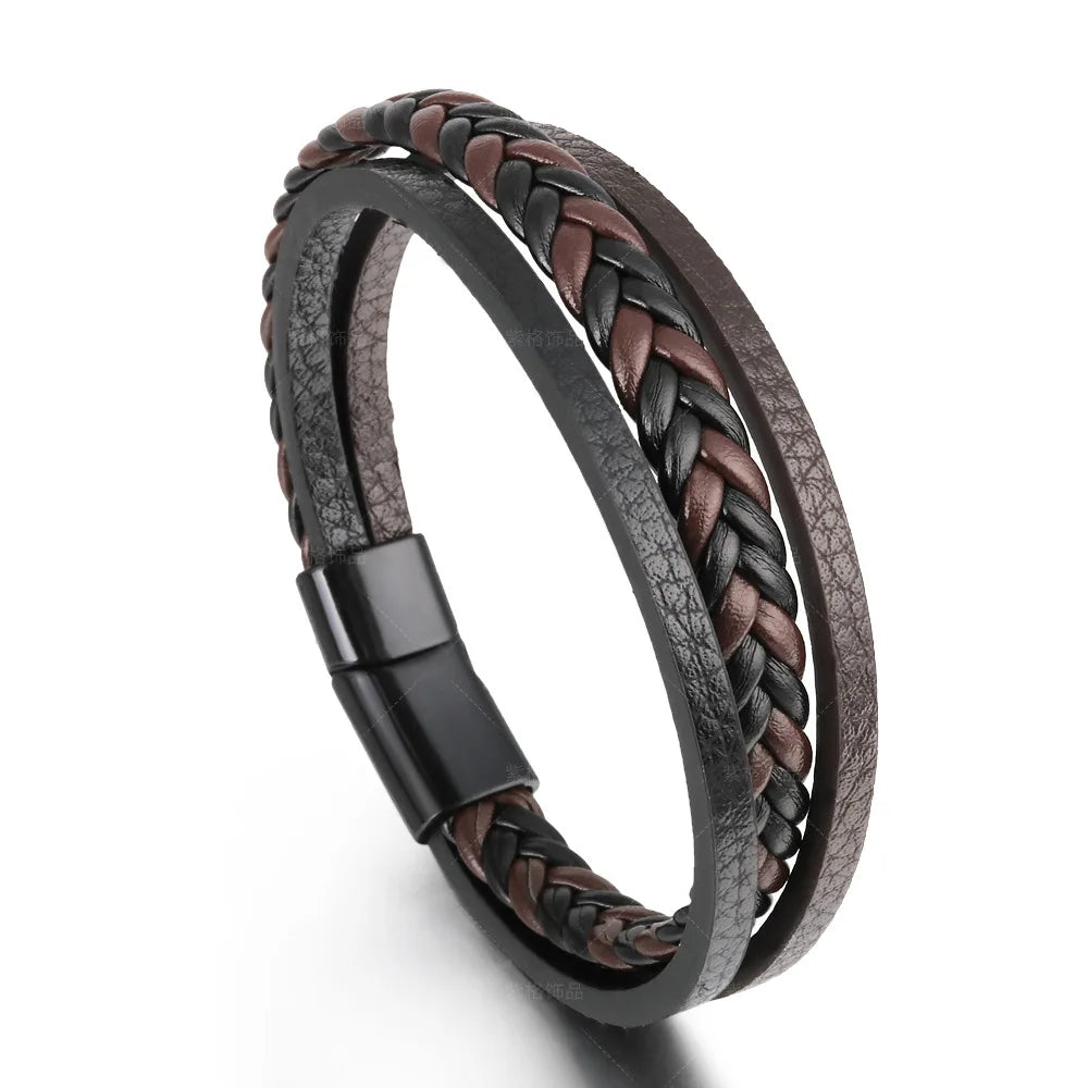 Men’s Braided Leather Bracelet