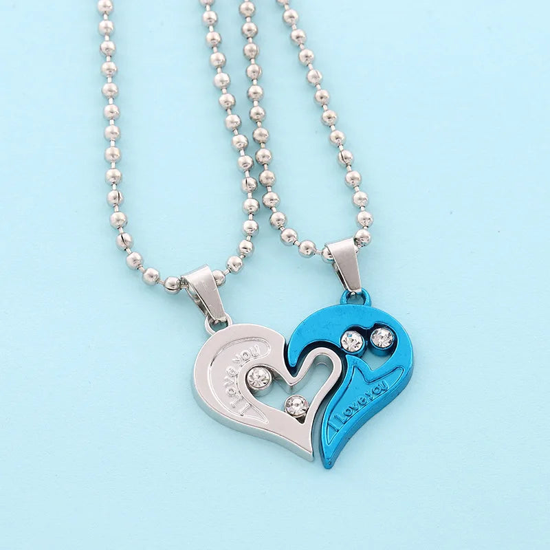 Magnetic Heartbeat Couple Necklace