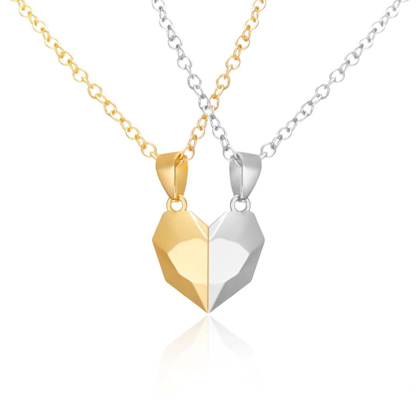Magnetic Heartbeat Couple Necklace