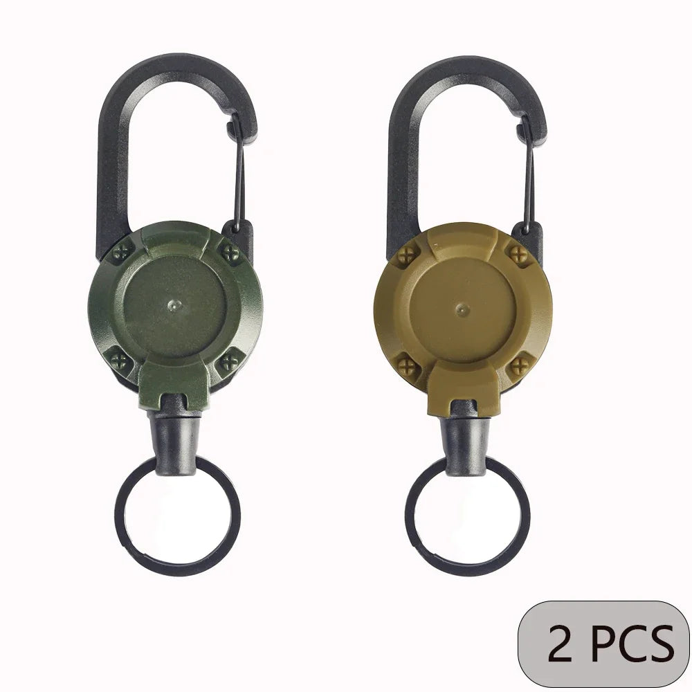 Retractable Carabiner Keychain Clip