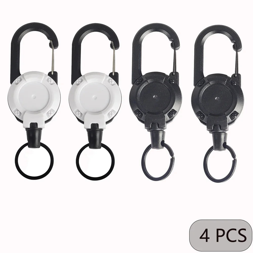 Retractable Carabiner Keychain Clip