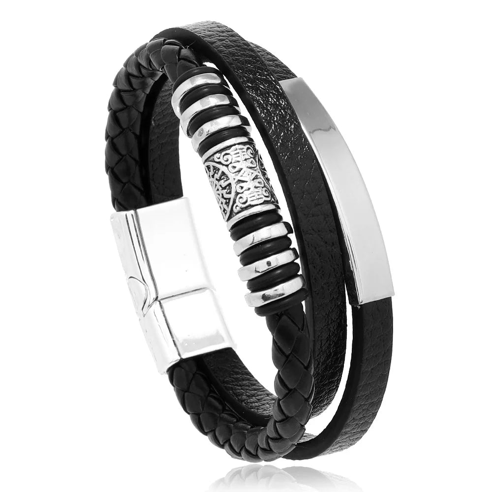 Men’s Braided Leather Bracelet