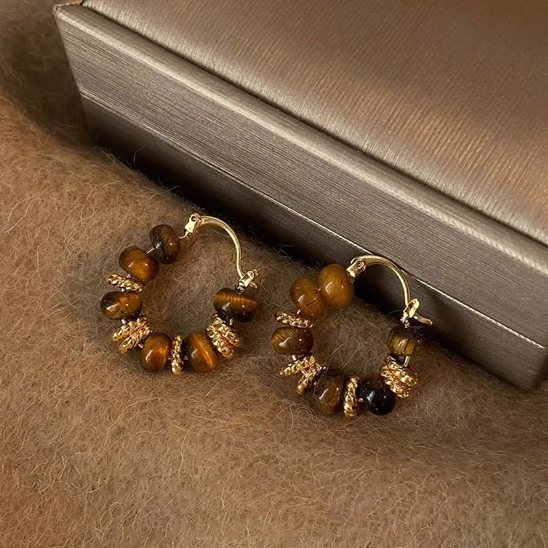 Vintage Drip U Hoop Earrings