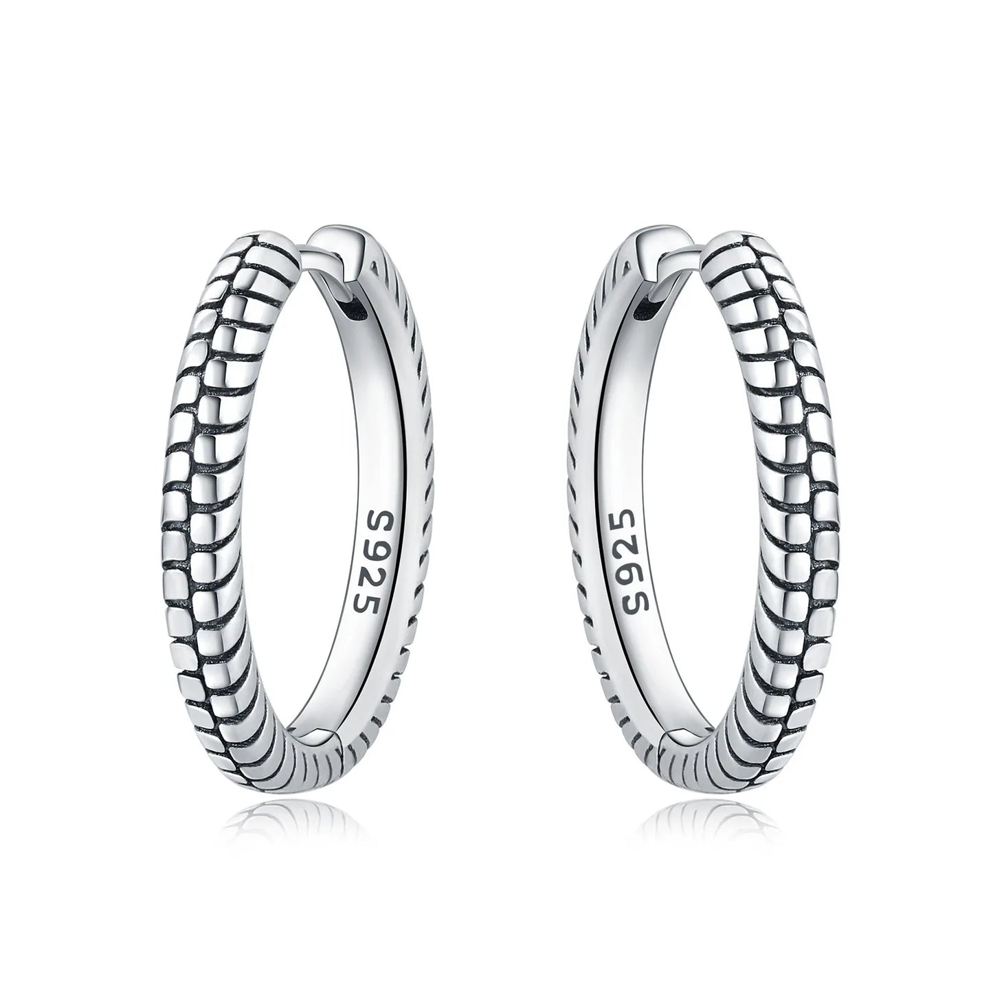 Minimalist 925 Sterling Silver Hoop Earrings – Women’s Fine Jewelry Gift