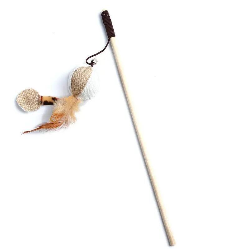Interactive Feather Cat Wand