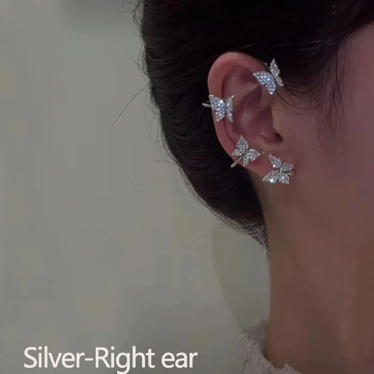 Korean Butterfly Ear Cuffs