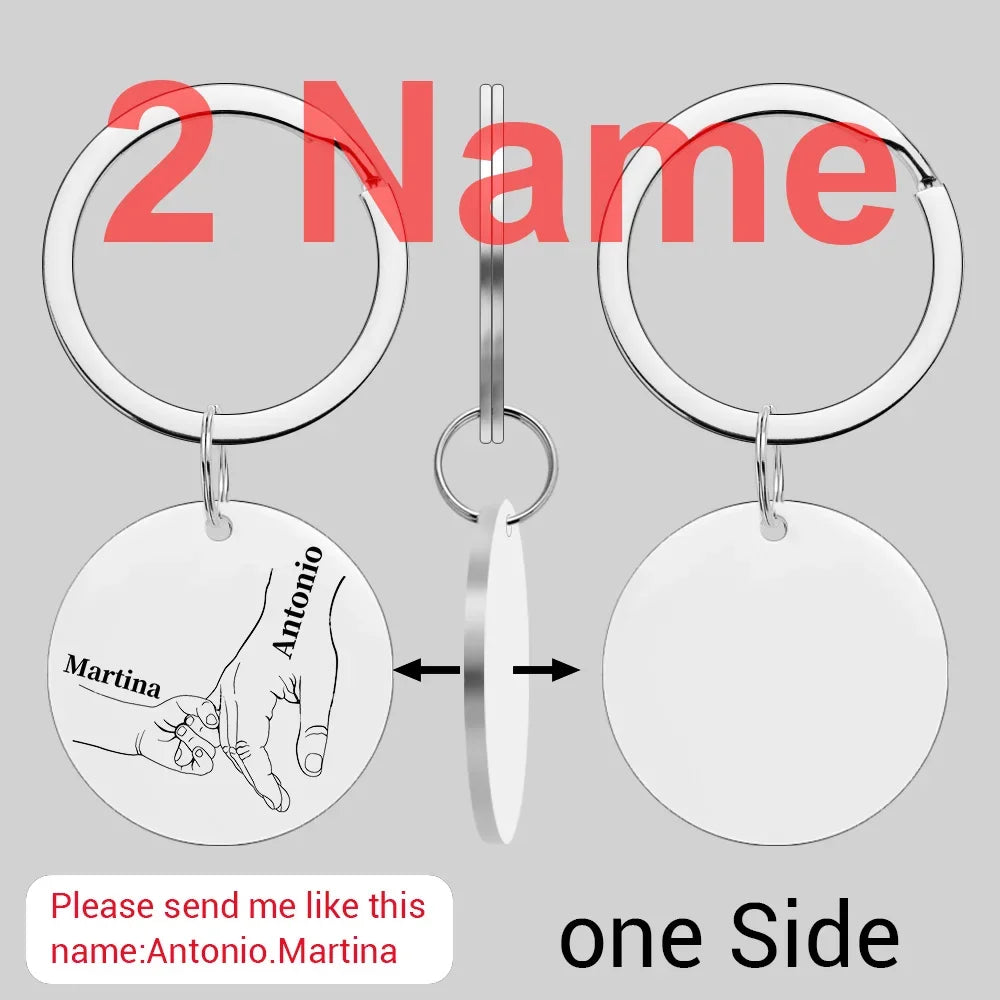 Custom Name Family Keychain