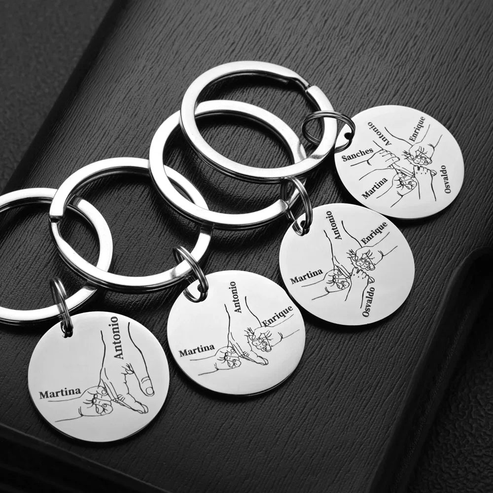 Custom Name Family Keychain