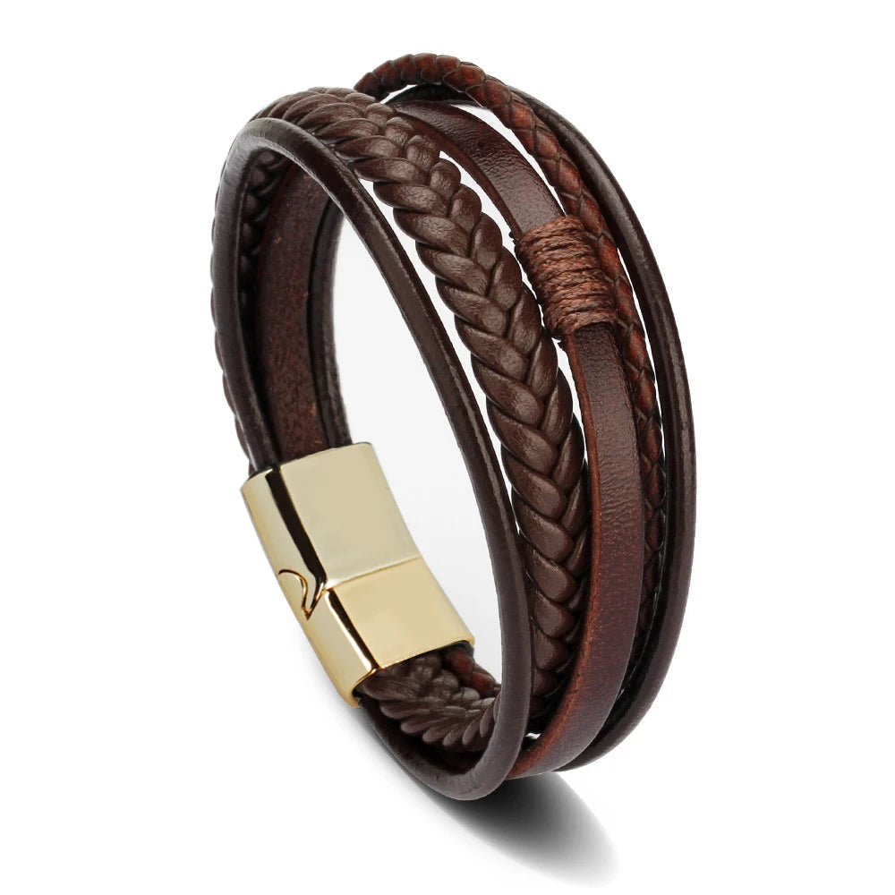 Men’s Braided Leather Bracelet