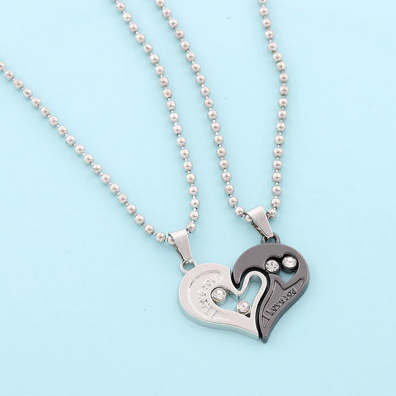 Magnetic Heartbeat Couple Necklace