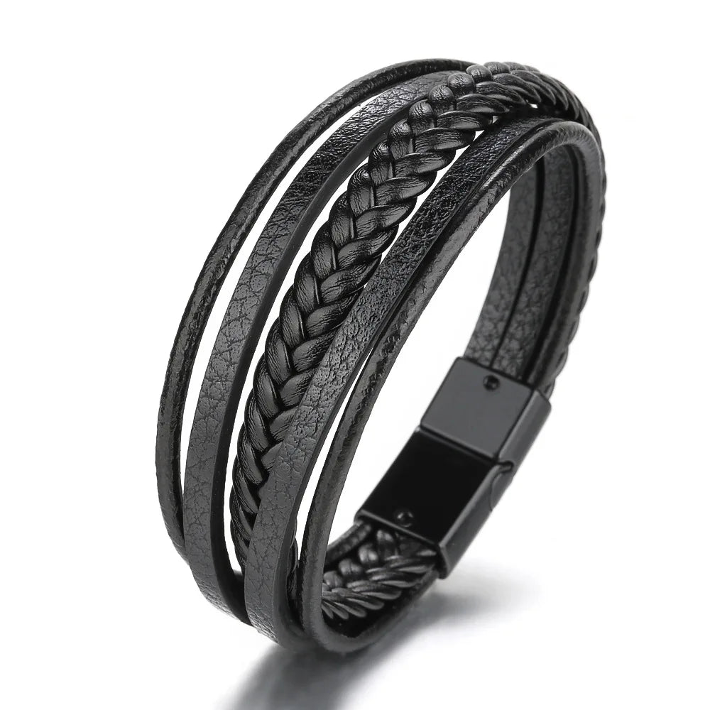 Men’s Braided Leather Bracelet