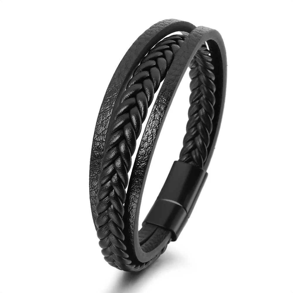 Men’s Braided Leather Bracelet