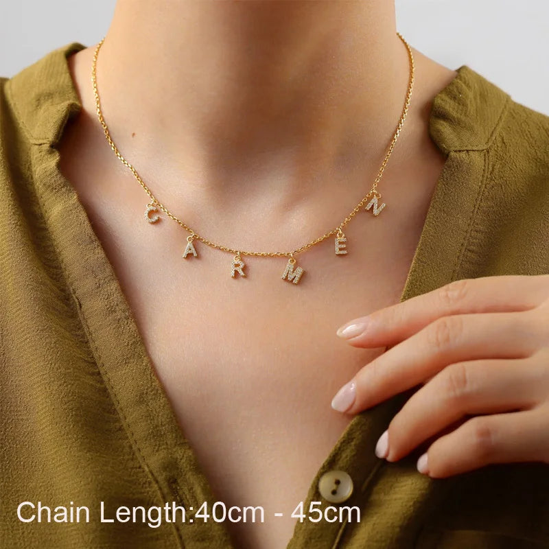 Personalized Initial Letter Necklace