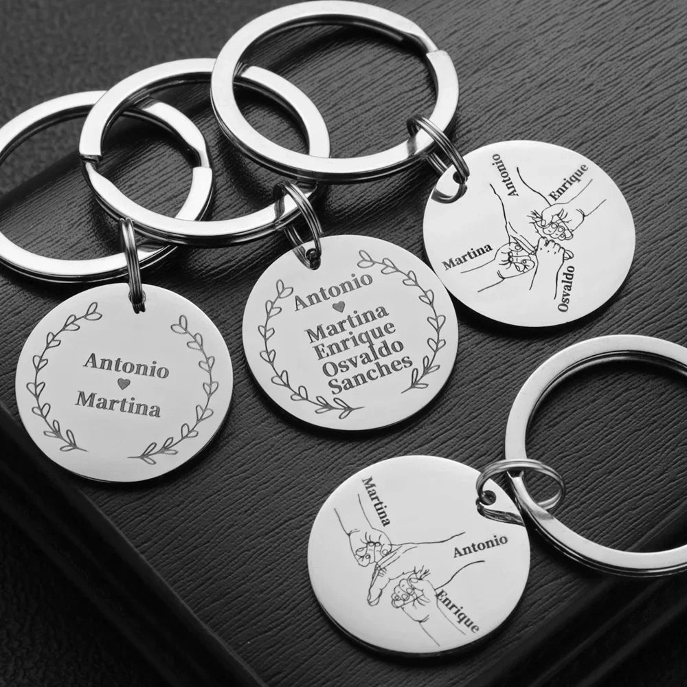 Custom Name Family Keychain