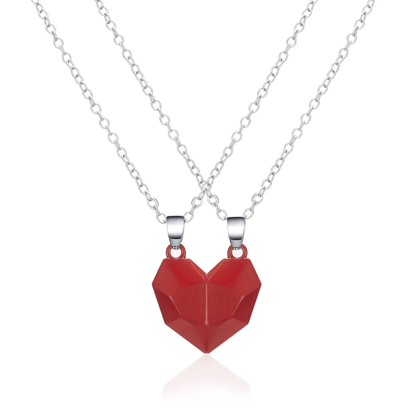 Magnetic Heartbeat Couple Necklace