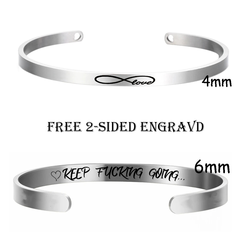 Custom Engraved Bar Bracelet