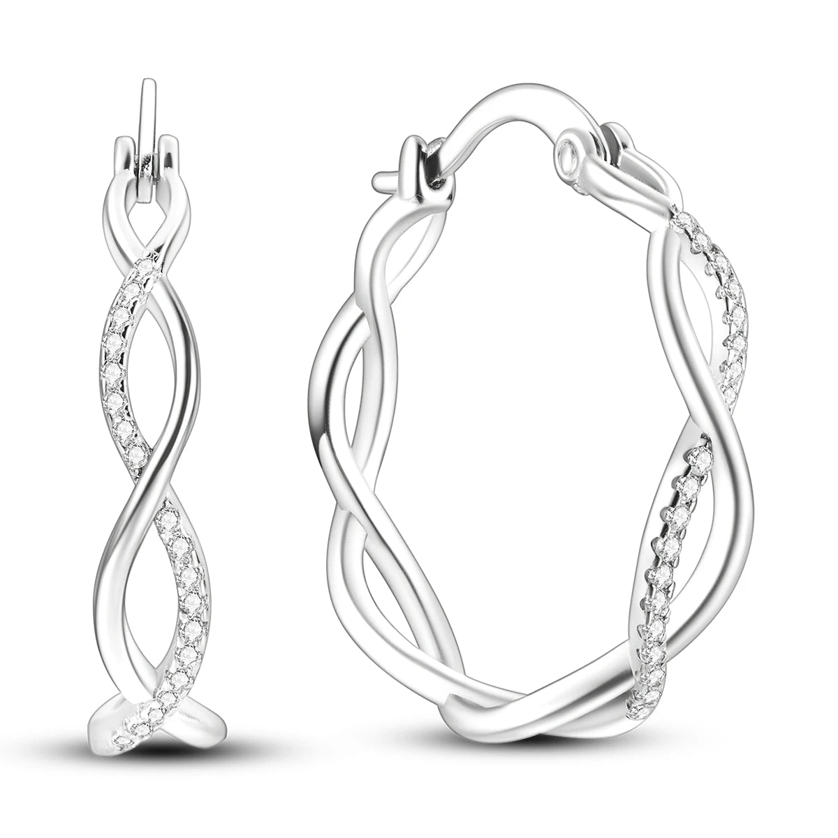 925 Sterling Silver Multi-Layer Hoop Earrings – Fine Jewelry for Women