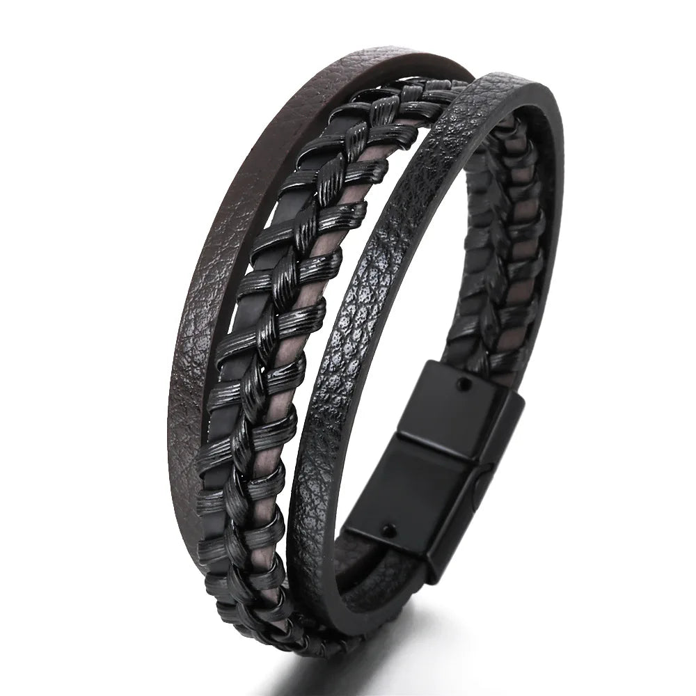 Men’s Braided Leather Bracelet