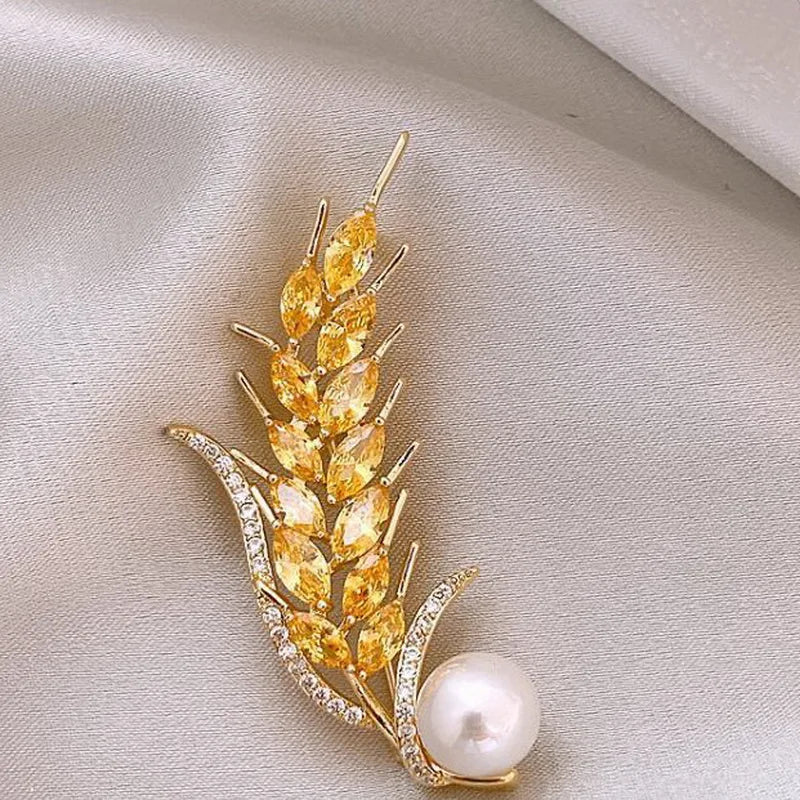 Elegant Angel Heart Brooch
