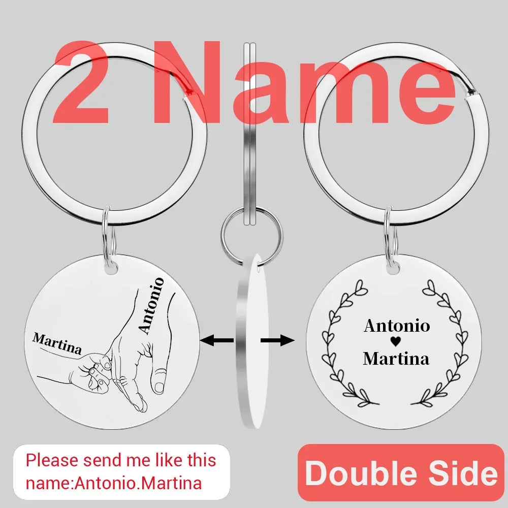 Custom Name Family Keychain
