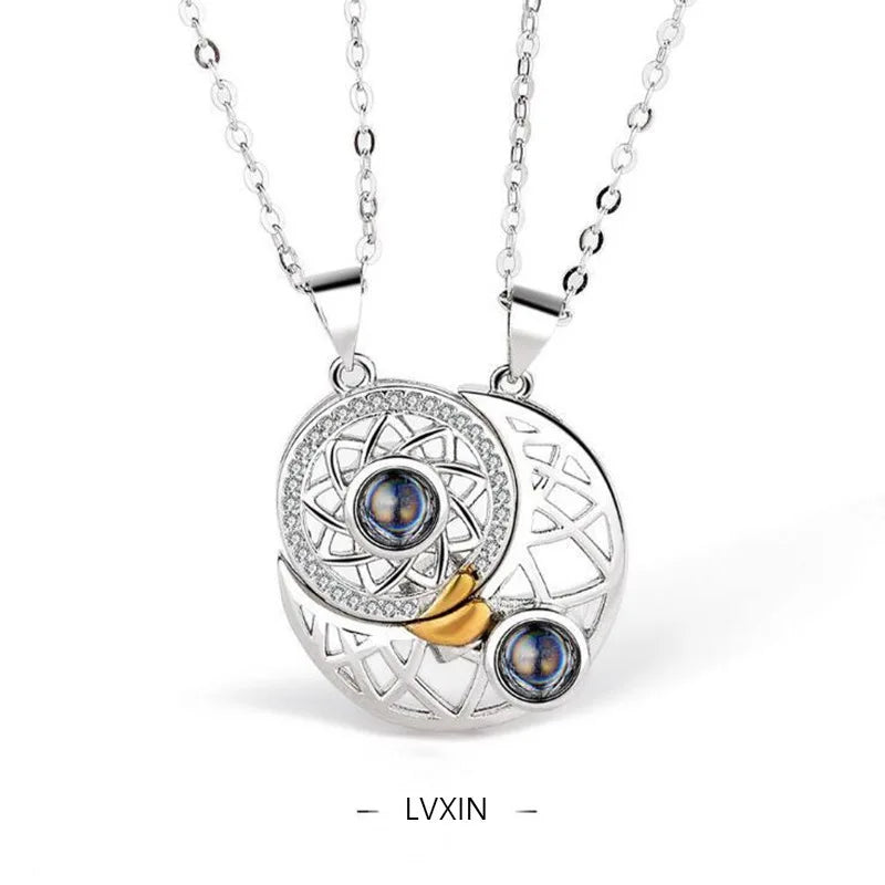 Magnetic Heartbeat Couple Necklace