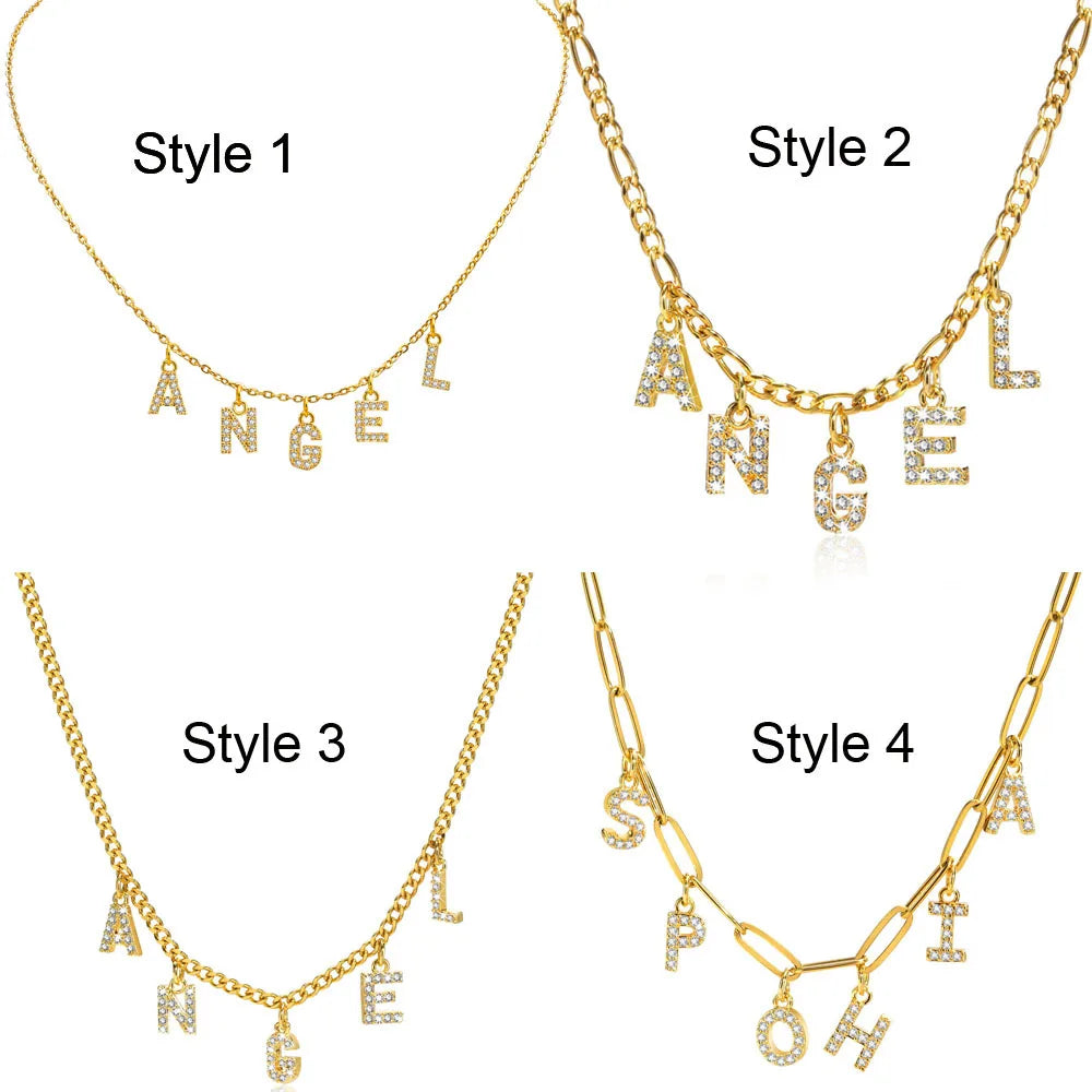 Personalized Initial Letter Necklace