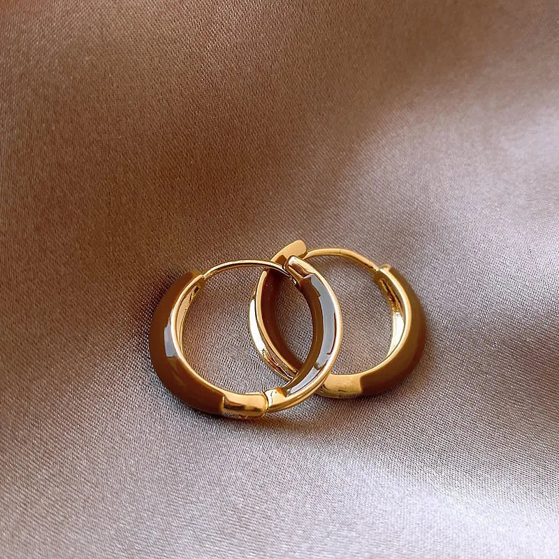 Vintage Drip U Hoop Earrings