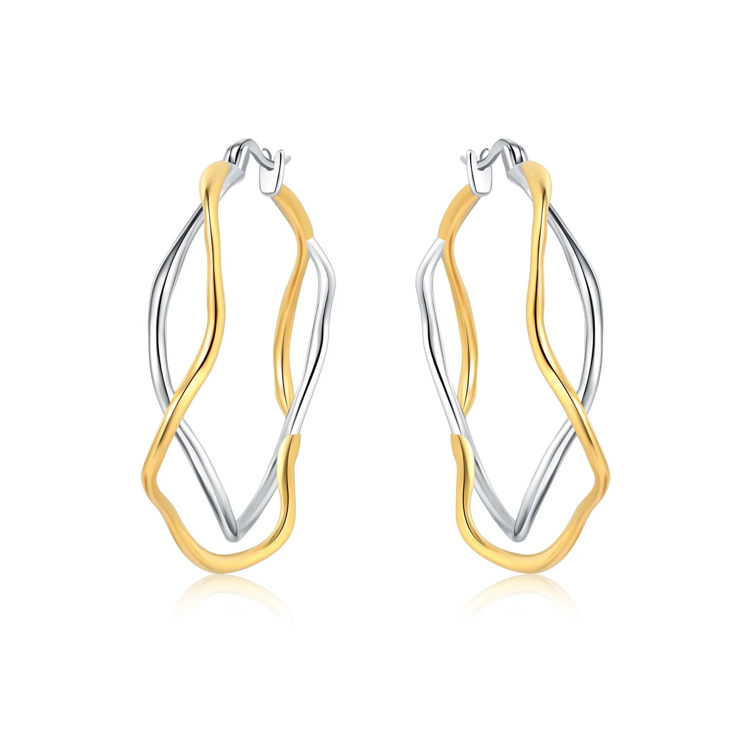 925 Sterling Silver Multi-Layer Hoop Earrings – Fine Jewelry for Women