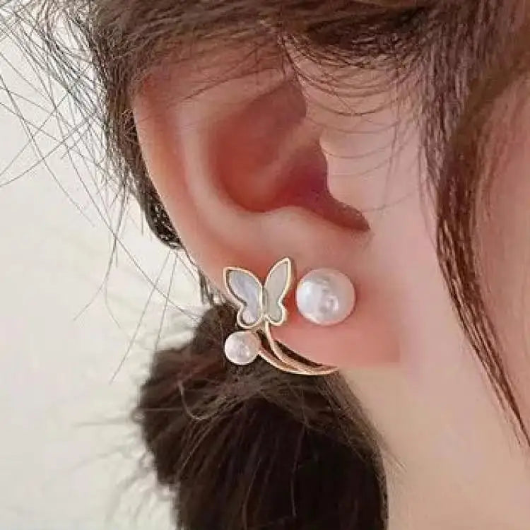 Korean Crystal Heart Earrings