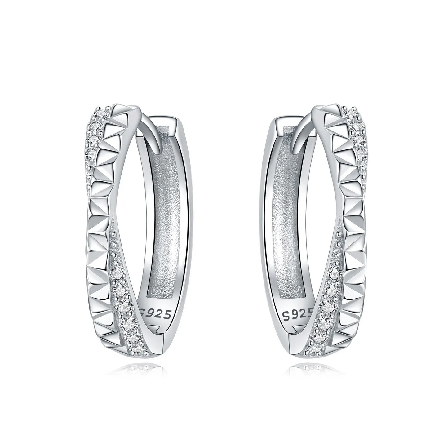 925 Sterling Silver Multi-Layer Hoop Earrings – Fine Jewelry for Women