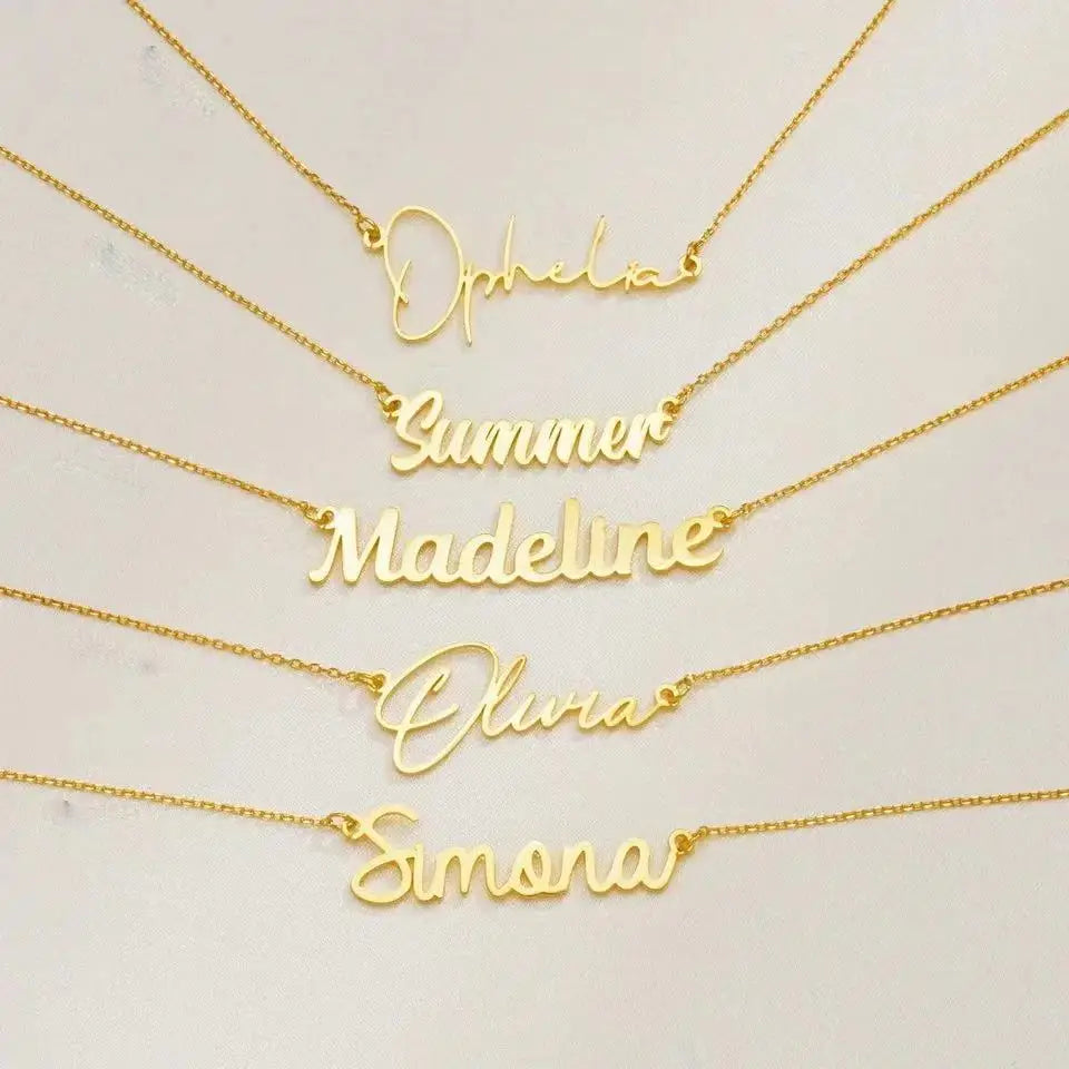 Custom Name Pendant Necklace