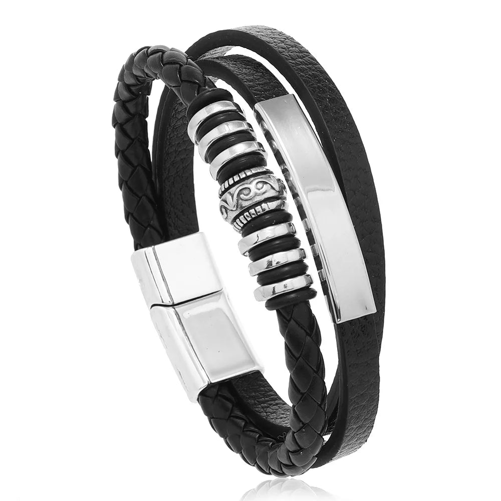 Men’s Braided Leather Bracelet