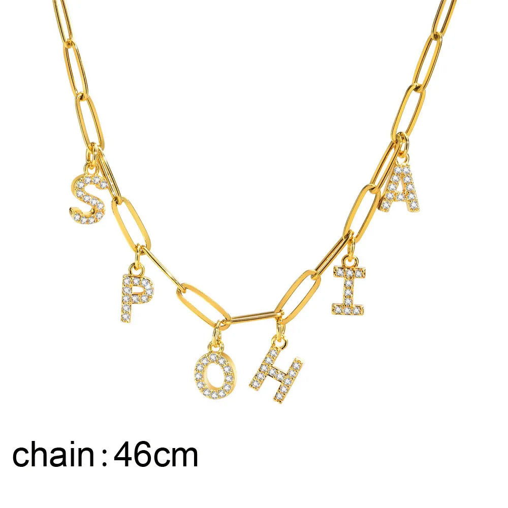 Personalized Initial Letter Necklace