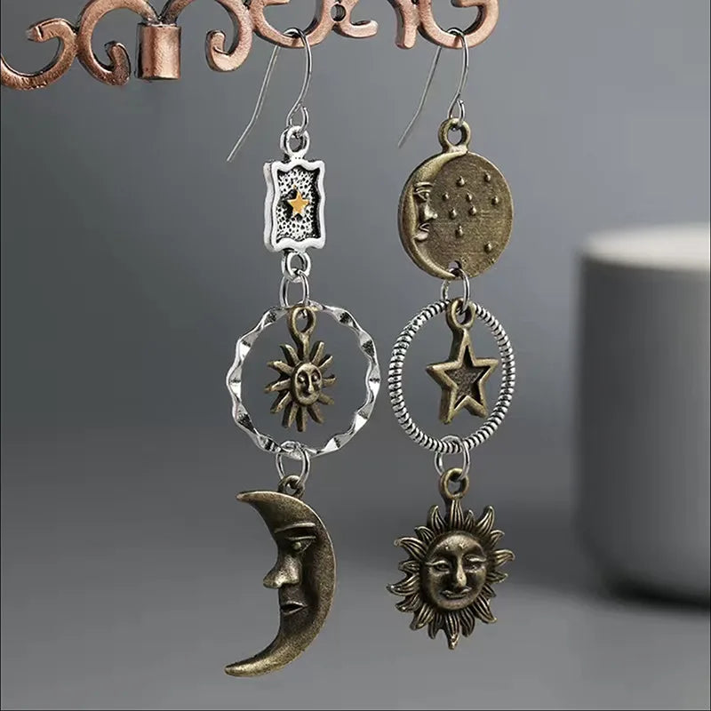 Celestial Charm Statement Earrings