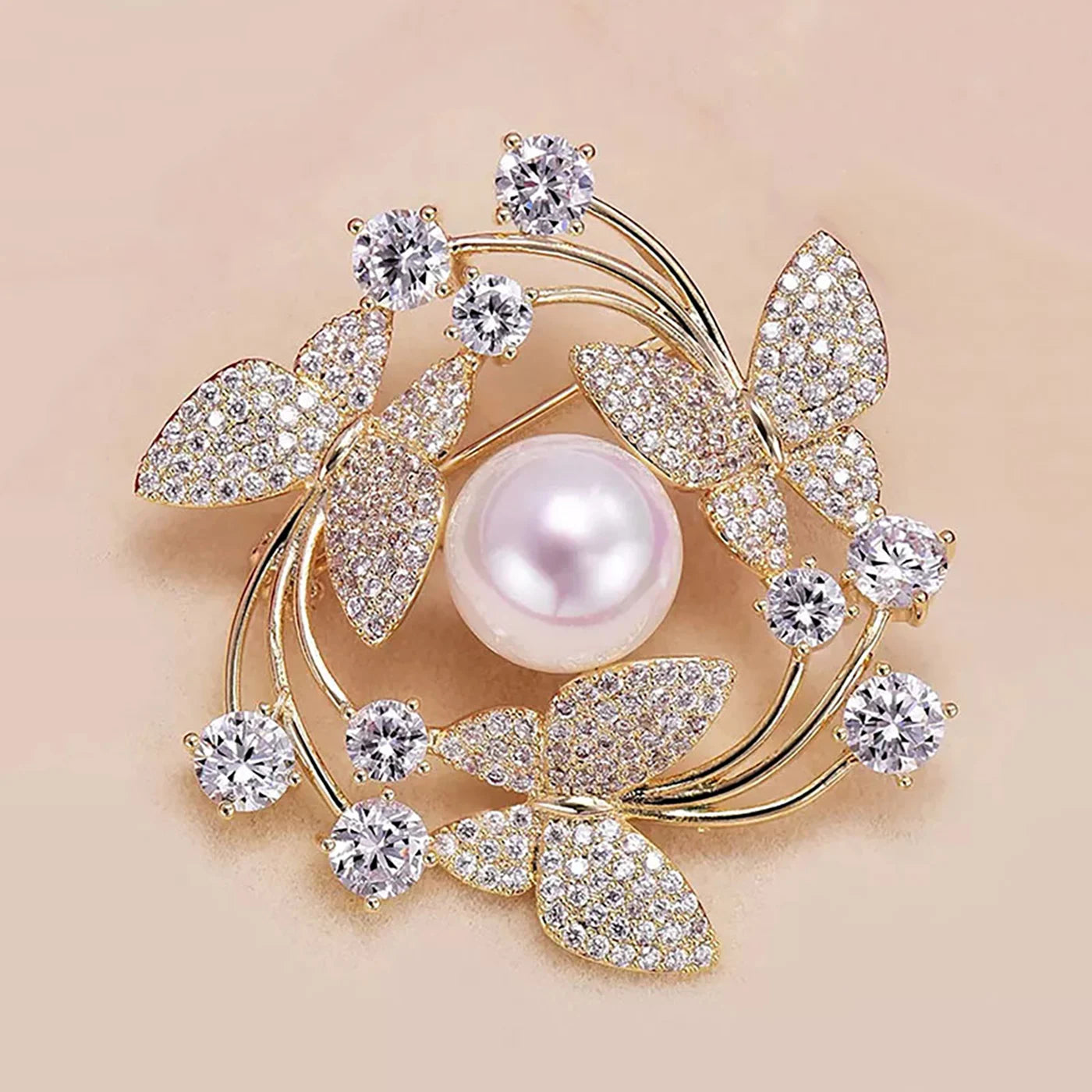 Trendy Floral Charm Brooch