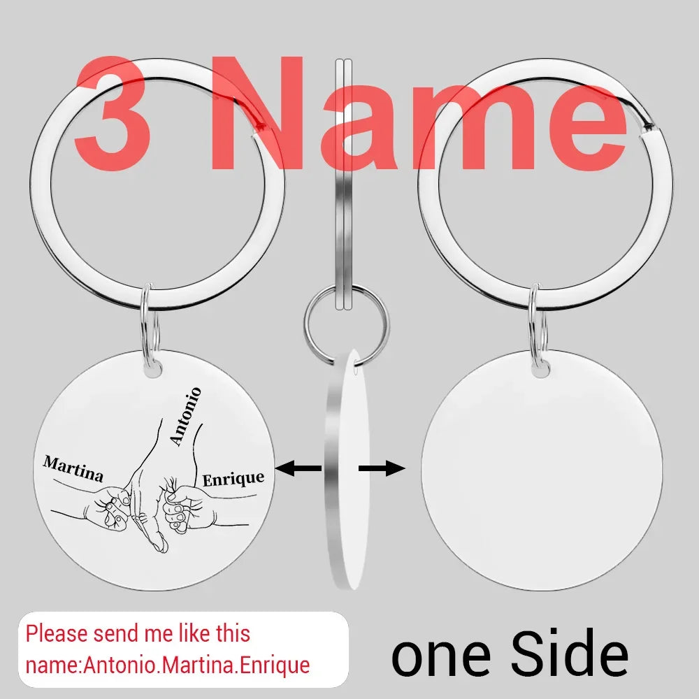 Custom Name Family Keychain