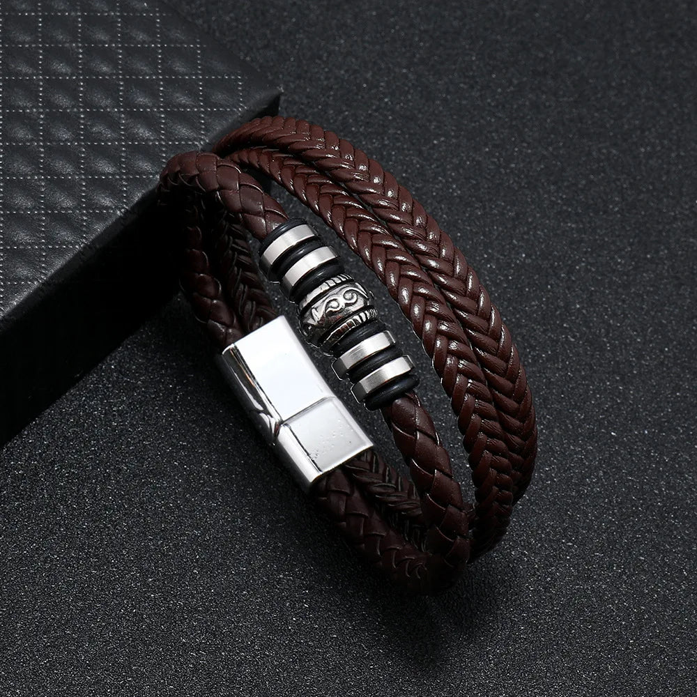 Men’s Braided Leather Bracelet