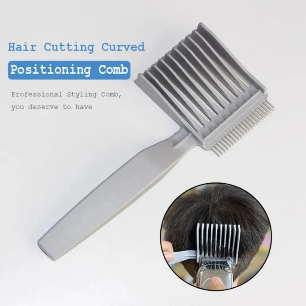 Curved Heat-Resistant Barber Comb